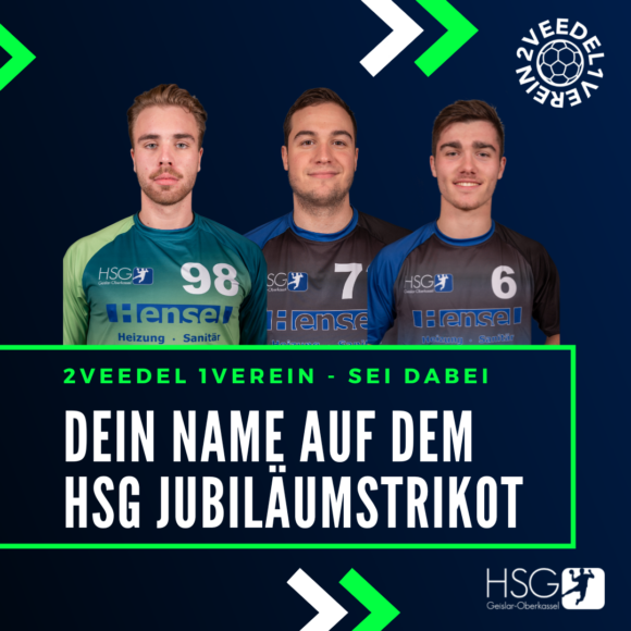 Werde Teil des Jubiläums-Trikots der HSG
