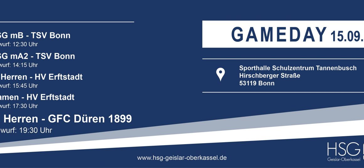 Heimspielauftakt: HSG Geislar-Oberkassel – SG GFC Düren 1899