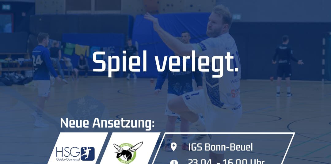 Spielverlegung Herren 1