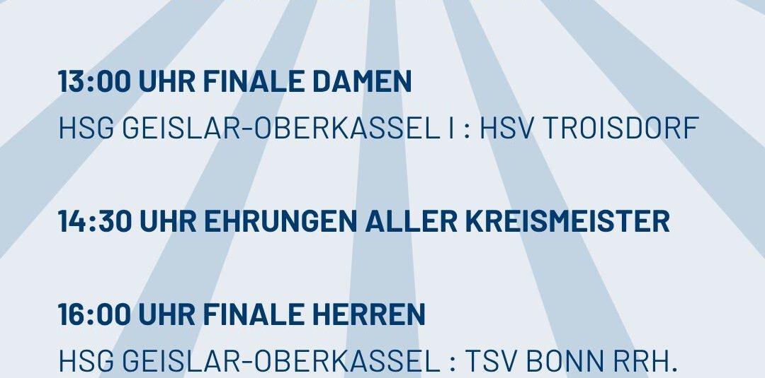 Großes Pokalfinale in der Hölle Beuel-Ost